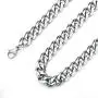 Curb Cuban Chain Necklace Stainless Steel Link Necklace for Men Women 6mm to 11mm 16 Inches to 36 Inches Curb Cuban Chain Necklace Stainless Steel Link Necklace for Men Women 6mm to 11mm 16 Inches to 36 Inches