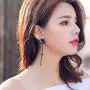 Eiffy Trendy Red Green Poppy Flower Black Long Line Bar Tassel Earrings for Women Charm Drop Dangle Earring Jewelry (Green) Eiffy Trendy Red Green Poppy Flower Black Long Line Bar Tassel Earrings for Women Charm Drop Dangle Earring Jewelry (Green)