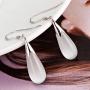 Teardrop Earrings Cats Eye Stone Silver earrings Korean Edition Kpop Earrings Jewelry for Women