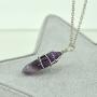 Paialco Jewelry Hand Wired Healing Crystal Point Chakra Pendant Necklace