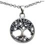 Norse Viking Jewelry Celtic Yggdrasil Tree of life Bonsai Pagan silver pewter Mens pendant necklace charm Protection Amulet for men women boys girls Unisex