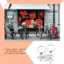 Eigso Couples Pizza Keychain I Know What I Would Do Without You Gift for Pizza Lover Food Lover Jewelry