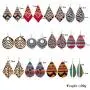 12 Pairs Wood Geometry Round African Women Earrings Retro Wooden Painted Earrings Ethnic Style Earring 12 Pairs Wood Geometry Round African Women Earrings Retro Wooden Painted Earrings Ethnic Style Earring