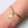 kelistom Initial Charm 5mm Wide Figaro Chain 18K Gold Plated Bracelet for Women Men Teen Girls Boys 26 Letters Alphabets Friendship Bracelets with Extension kelistom Initial Charm 5mm Wide Figaro Chain 18K Gold Plated Bracelet for Women Men Teen Girls Boys 26 Letters Alphabets Friendship Bracelets with Extension