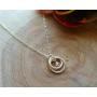 EFYTAL Sister Gifts from Sister, 925 Sterling Silver Interlocking Rings Necklace, Birthday Jewelry Gift Necklaces for Sisters, Gift for Big Sis Little Sis