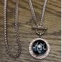 My Prime Gifts Snap Jewelry Rose Gold Toggle Rhinestone Halo Necklace 28'' Holds 18-20mm Snaps