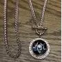 My Prime Gifts Snap Jewelry Rose Gold Toggle Rhinestone Halo Necklace 28'' Holds 18-20mm Snaps