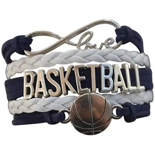 Infinity Collection Basketball Bracelet - Charm Bracelet- Basketball Jewelry - Perfect Basketball Gift Infinity Collection Basketball Bracelet - Charm Bracelet- Basketball Jewelry - Perfect Basketball Gift