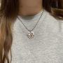 SkyFly IGirl Necklace I Girl Pendant Stainless Steel Chunky Ball Chain Heart Necklace Alternative Jewelry Cool and Cute Streetwear Accessory Y2k Jewelry for Girl Women