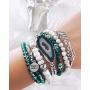 Kinsley Armelle Goddess Collection - Silver Laurel Leaf Bracelet