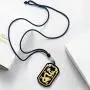Natural Nephrite Jade Necklace Pendant Inlaid with 22K Gold Good Luck Charm Jade Jewelry Natural Nephrite Jade Necklace Pendant Inlaid with 22K Gold Good Luck Charm Jade Jewelry