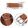 EVER FAITH Cool Hand Accessory 3 Layer Wide Belt Synthetic Leather Men Wristband Bracelet Unisex Couple