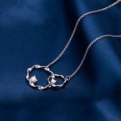 OR OLD RUBIN Mom Gifts from Daughter, Gifts for Mom Mother-in-Law, 925 Sterling Silver Mother Daughter Necklace, Mom Necklace, Birthday Gifts for Mom, for Mom Grandmother Mother-in-Law Aunt