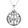 AeraVida Gentle Dove Holy Spirit .925 Sterling Silver Pendant Necklace