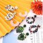 Hanpabum Acrylic Earrings Drop Dangle Leaf Earrings Resin Minimalist Bohemian Statement Jewelry Set
