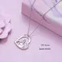 Easter Gifts Jewelry Bunny Necklace Silver with Message Keep Me in Your Heart, Best gifts for Rabbit Lovers Wedding Gift Easter Gifts Jewelry Bunny Necklace Silver with Message Keep Me in Your Heart, Best gifts for Rabbit Lovers Wedding Gift