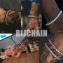 BLICHAIN Tennis Chain Necklace Bracelet 18K Gold Silver Bling Bling Luxury Iced Out Chain 4MM with Cubic Zirconia Stones Hip Hop Jewelry for Men and Women 7inches to 24inches