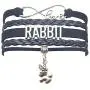 HHHbeauty Bunny Rabbit Bracelet Jewelry Leather Infinity Love Rabbit Gifts Rabbit Jewelry Bracelet Gifts for Women, Girls, Men, Boys, Rabbit Lover, Rabbit Owner Rabbit Themed Gifts