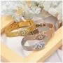 Hynsin Blue CZ Zircon Evil Eye Charm Bracelet Stainless Steel Bracelets & Bangles for Women Mesh Buckle Wrist Jewelry Hynsin Blue CZ Zircon Evil Eye Charm Bracelet Stainless Steel Bracelets & Bangles for Women Mesh Buckle Wrist Jewelry
