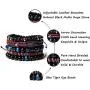 WAINIS Braided Leather Bracelets for Men Women Wrap Tiger Eye Lava Rock Beads Bracelet Woven Ethnic Tribal Rope Wristbands Bracelets Set Adjustable WAINIS Braided Leather Bracelets for Men Women Wrap Tiger Eye Lava Rock Beads Bracelet Woven Ethnic Tribal Rope Wristbands Bracelets Set Adjustable