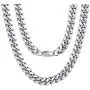 ChainsPro Men Chunky Miami Cuban Chain Necklace, Custom Available, 6/9/14mm Width, 18/20/22/24/26/28/30inch Length, Gold Plated/Stainless Steel/Black-with Gift Box ChainsPro Men Chunky Miami Cuban Chain Necklace, Custom Available, 6/9/14mm Width, 18/20/22/24/26/28/30inch Length, Gold Plated/Stainless Steel/Black-with Gift Box