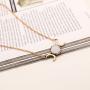 MISS RIGHT Half Crescent Moon Phase Drop Necklace Earrings for Women Fashion, Aesthetic Dainty Opalite Moonstone Dangling Earrings Long Pendant Necklace Triple Goddness Jewelry