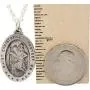 All Patron Saints Antiqued St Christopher Medal Necklace – Solid Sterling Silver Oval Medallion and Chain – Personalized Engraving – Gift Box All Patron Saints Antiqued St Christopher Medal Necklace – Solid Sterling Silver Oval Medallion and Chain – Personalized Engraving – Gift Box