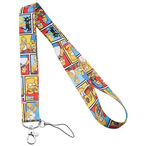 FAADBUK Simpson Mobile Phone Lanyards Simpson Fans Gift Simpson ID Holder Simpson Inspired Mobile Phone Lanyards Simpson Jewelry