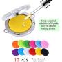 HooAMI Aromatherapy Essential Oil Diffuser Necklace - Stainless Steel Message Pendant Locket Jewelry,12 Refill Pads