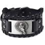 GelConnie Viking Bracelet Nordic Bracelets Punk Leather Cuff Bracelet Gothic Leather Wristband Amulet Scandinavian Talisman Pagan Jewelr