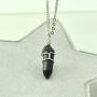 Paialco Jewelry Hand Wired Natural Crystal Healing Point Chakra Pendant Necklace 18''