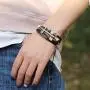 2 Pcs Vintage Handmade Wristband Religious Cross Wrap Bracelets Women Leather Christian Jewelry for Confirmation Gifts, Adjustable 2 Pcs Vintage Handmade Wristband Religious Cross Wrap Bracelets Women Leather Christian Jewelry for Confirmation Gifts, Adjustable