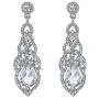 BriLove Womens Wedding Bridal Crystal Art Deco Teardrop Hollow Chandelier Dangle Earrings BriLove Womens Wedding Bridal Crystal Art Deco Teardrop Hollow Chandelier Dangle Earrings