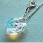 Royal Crystals''Mothers Love Heart Pendant Necklace for Women'' Made with Swarovski Crystals Blue Aurora Borealis Sterling Silver 925 Pendant Necklace, 18'' Royal Crystals''Mothers Love Heart Pendant Necklace for Women'' Made with Swarovski Crystals Blue Aurora Borealis Sterling Silver 925 Pendant Necklace, 18''
