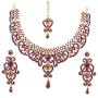Touchstone Indian Bollywood Royal Look Marvelous Designer Jewelry Necklace Set Embellished for Women.