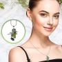 Lola Bella Gifts Crystal Frog Playing a Flute Pendant Necklace with Gift Box