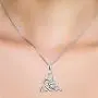 Sterling Silver Good Luck Irish Celtic Knot Love Knot Claddagh Lover Heart Shaped Pendant Necklace Bracelet