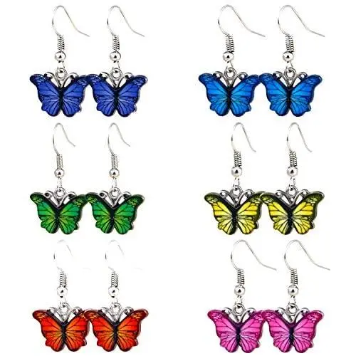 6-10 Pairs Butterfly Earrings for Women, MTSCE Colorful Acrylic Butterfly Stud Earrings Set for Women Girls Teens Fashion Jewelry Gift 6-10 Pairs Butterfly Earrings for Women, MTSCE Colorful Acrylic Butterfly Stud Earrings Set for Women Girls Teens Fashion Jewelry Gift