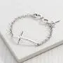 Silpada in Good Faith Organic Cross Bracelet in Sterling Silver, 8.25'' Silpada in Good Faith Organic Cross Bracelet in Sterling Silver, 8.25''