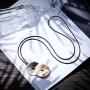Coostuff Original Beautiful Statement Necklace Woman Choker Long Necklaces for Women Jewelry Black Rope Pendant