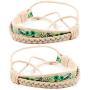 Pettsie Matching Friendship Bracelets, 2 Pack Set, Easy Adjustable, 100% Cotton