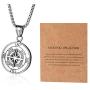 AZFVBQL Compass Necklace Gift for Men/Wife, Id Be Lost Without You Valentines Day, Compass Pendants Male Jewelry for Her, Romantic Anniversary Birthday Gift Ideas
