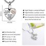 Urn Necklace for Ashes Mom Stainless Steel Heart Cremation Jewelry for Ashes Silver Ashes Necklace Pendant