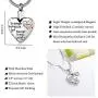 Urn Necklace for Ashes Mom Stainless Steel Heart Cremation Jewelry for Ashes Silver Ashes Necklace Pendant