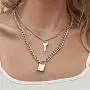 Lock Chains Necklace forMen Women Teen Girls Boys, Eboy Egirl 5 Layered Lock Key Pendants Necklaces Set, Stainless Steel Jewelry Pack for Pants Punk Play-FNN108 Silver-NewB (FNN108 Silver-NewB) Lock Chains Necklace forMen Women Teen Girls Boys, Eboy Egirl 5 Layered Lock Key Pendants Necklaces Set, Stainless Steel Jewelry Pack for Pants Punk Play-FNN108 Silver-NewB (FNN108 Silver-NewB)