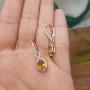 Dazzlingrock Collection 10K Ladies Infinity Dangling Earrings, Rose Gold