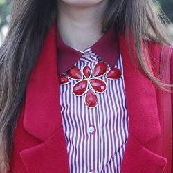 Jane Stone Fashion Gold Tone Bubble Collar Necklace Statement Chunky Jewelry for Women