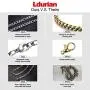 Ldurian Stainless Steel Chain, Non Tarnish Necklace for Men Women, Rope Figaro Box Rolo Chain, Cheap Silver Gold Jewelry, Gift for Husband Son