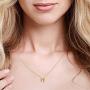 MUSTHAVE Angel Wing 18K Gold Plated Necklace with Message Card, Yellow and White Color, Anchor Chain, Best Gift Necklace, Size 16 inch + 2 inch Extender, Guardian Angel Necklace, Gift Card
