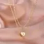 ABDOT Heart Initial Necklaces for Women Girls 14k Gold Plated Heart Pendant Letter Alphabet Necklace Personalized Layered Necklaces Birthday Jewelry Gifts